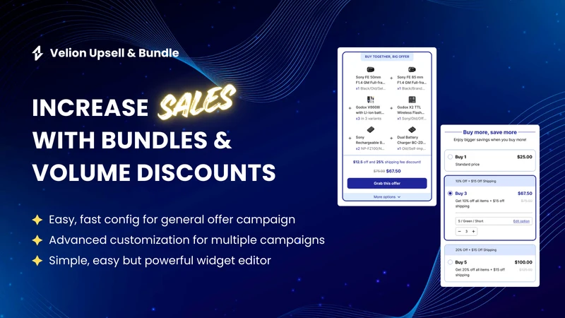Velion Upsell & Bundle