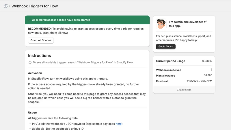 Webhook Triggers for Flow