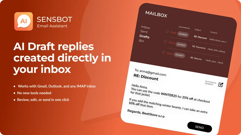Sensbot AI Email Assistant