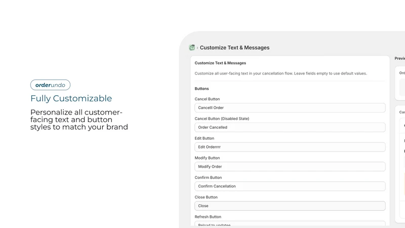 Order Undo ‑ Cancel Edit Order
