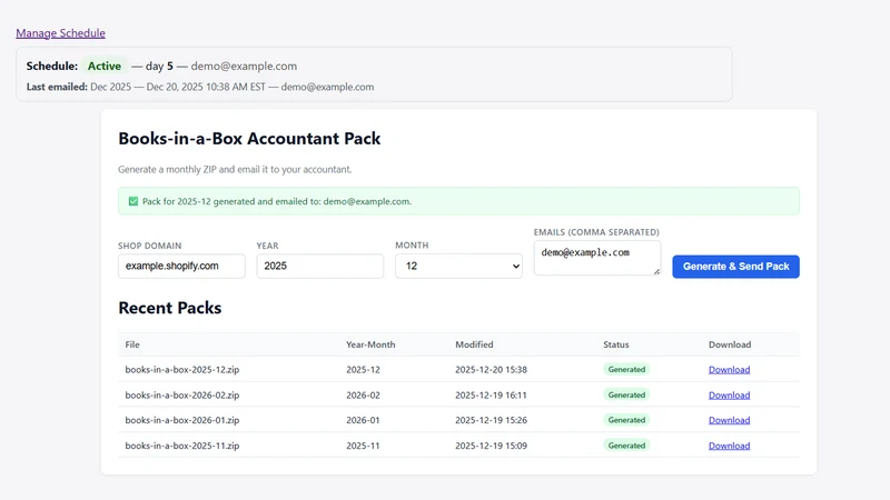 Books‑in‑a‑Box Accountant Pack