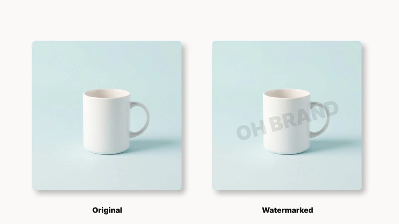 Oh: Product Image Watermark