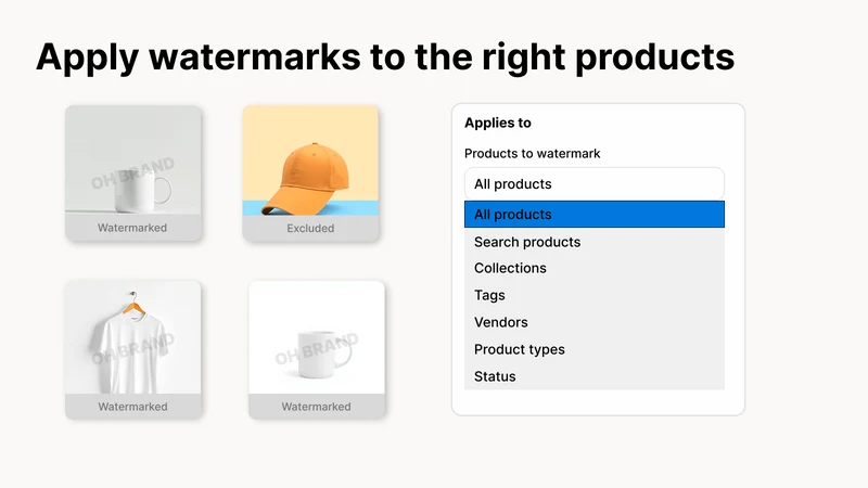 Oh: Product Image Watermark