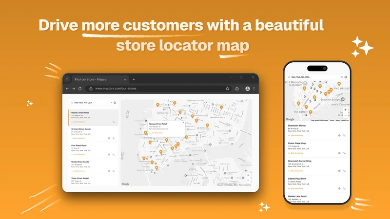 Mapsy: Store Locator & Maps