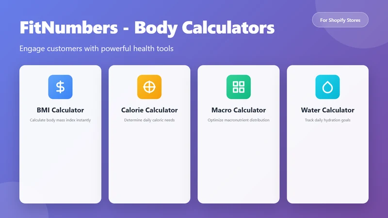 FitNumbers ‑ Body Calculators