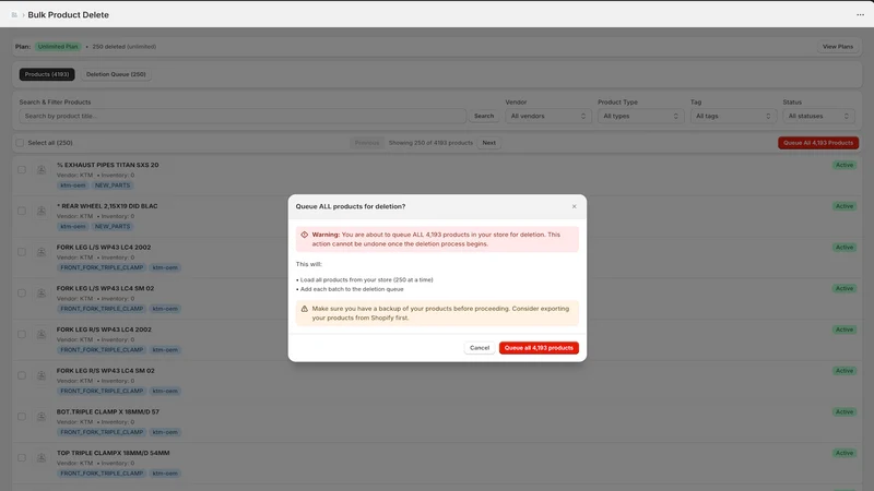 Bulkify | Bulk Delete Products