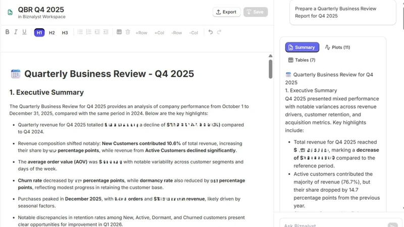 Biznalyst ‑ Customized Agents