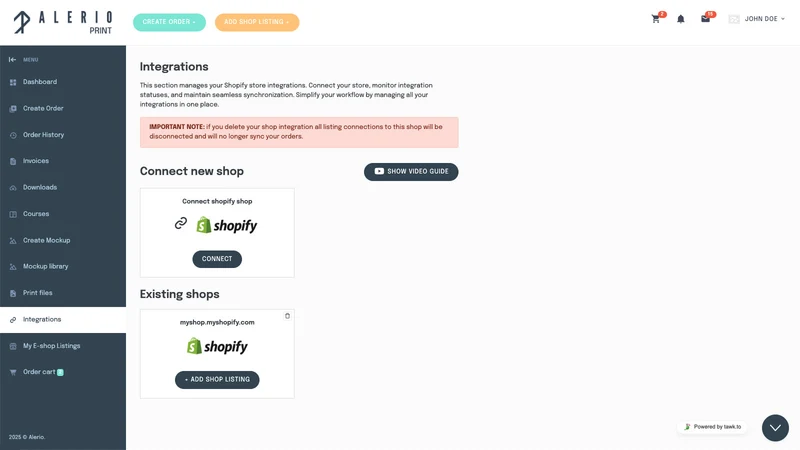 Alerio Print: Print On Demand