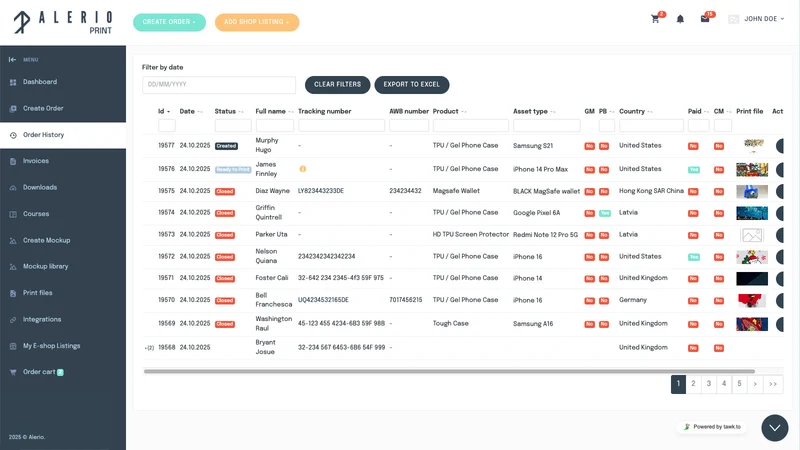 Alerio Print: Print On Demand