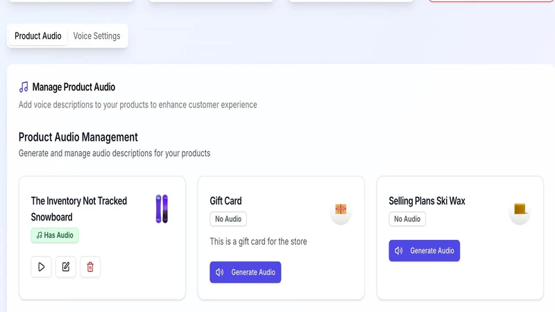 Speakify‑AI Voice for Products