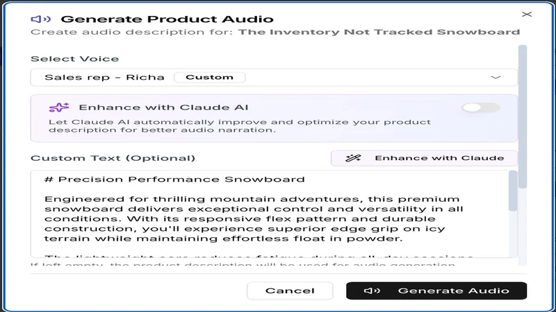 Speakify‑AI Voice for Products