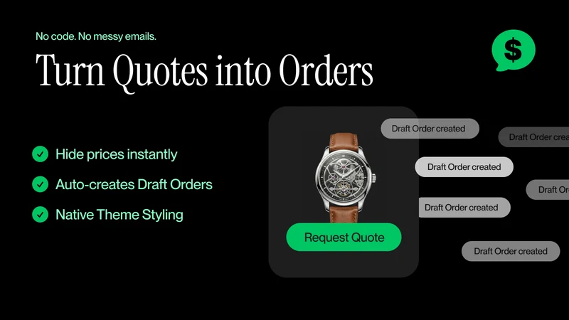 Price Hider: Quote to Order