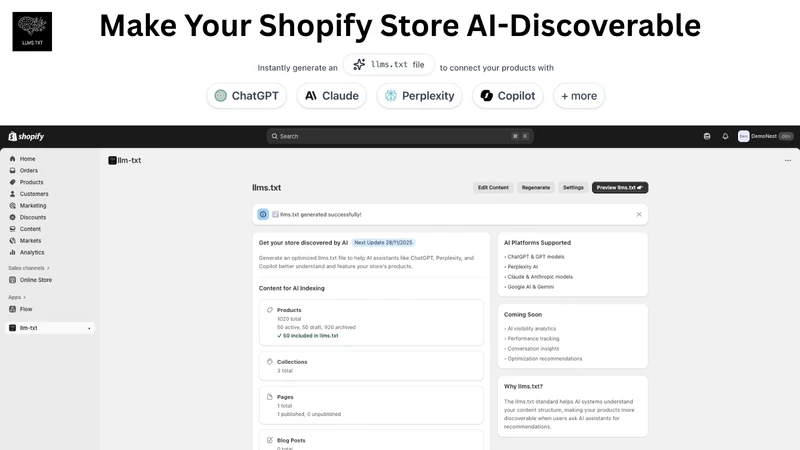 ShopGPT: Get found on ChatGPT