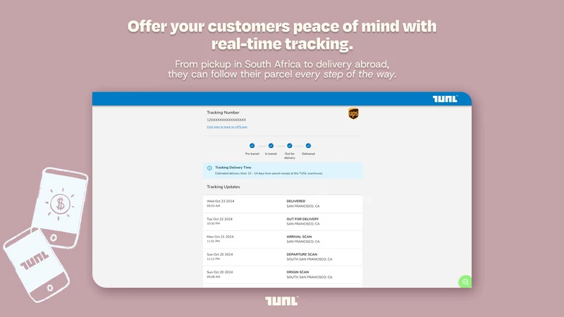 TUNL – Global Shipping from SA
