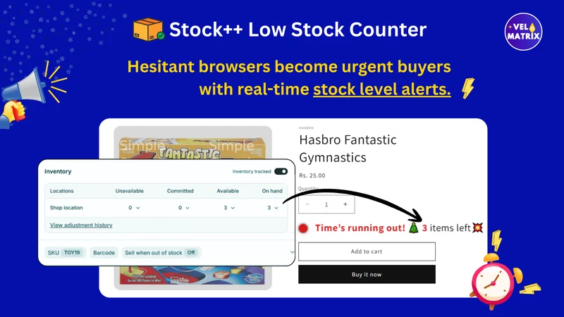 Scarcity+ Low Stock Counter