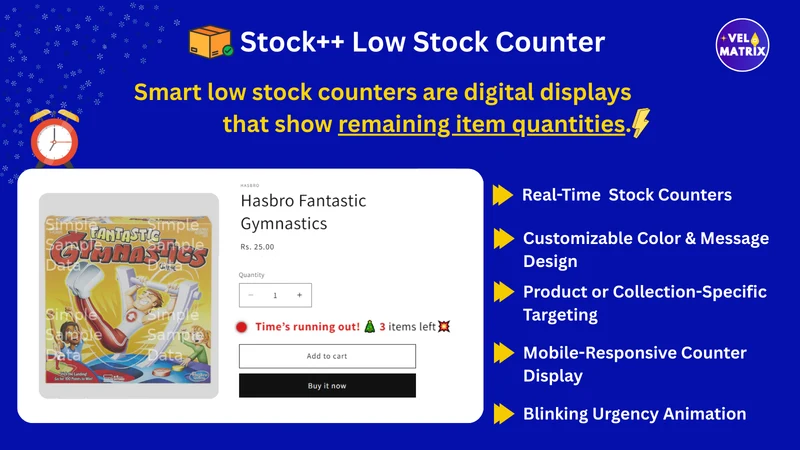 Scarcity+ Low Stock Counter
