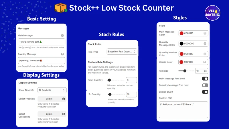 Scarcity+ Low Stock Counter
