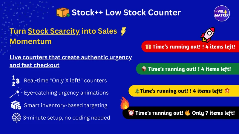 Scarcity+ Low Stock Counter