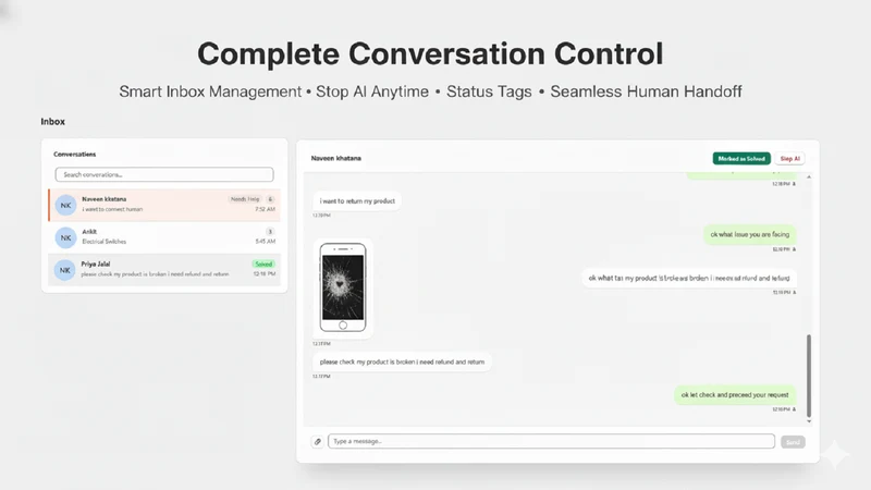 SC : AI Chatbot + Live Chat