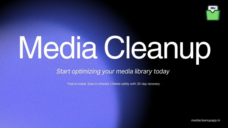 Media Cleanup ‑ Scan & Delete