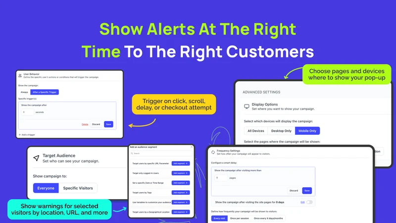 K: Warning Popups & Alerts