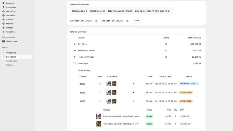 VendorHub
