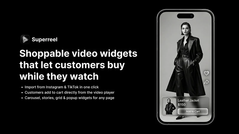 Superreel: Shoppable Videos