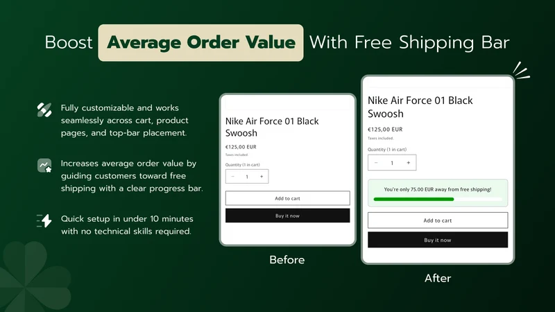 Lucky Free Shipping Upsells