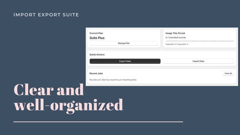 Import Export Suite