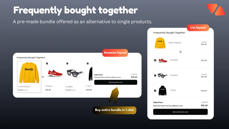 Upsell & Cross Sell — BoostUp