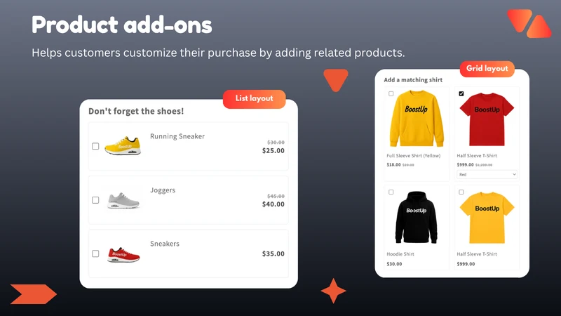 Upsell & Cross Sell — BoostUp