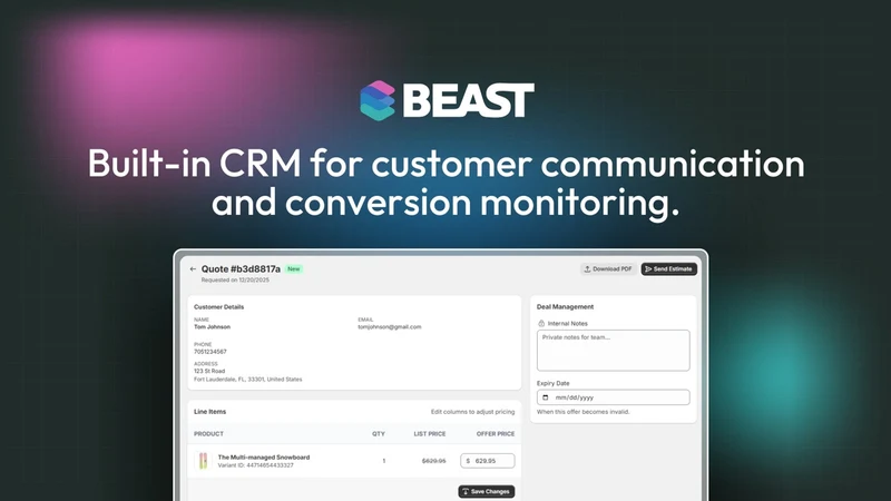 BEAST: Quote & CRM
