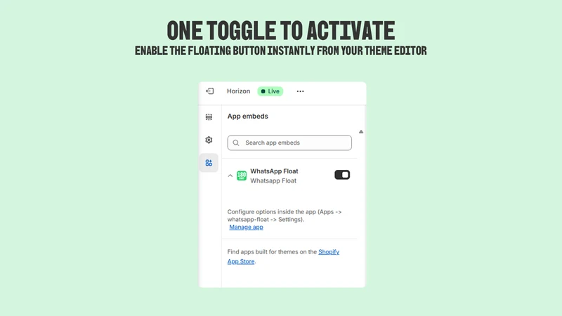 180Chat ‑ WhatsApp Button