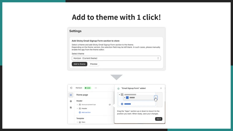 UR: Sticky Newsletter Signup