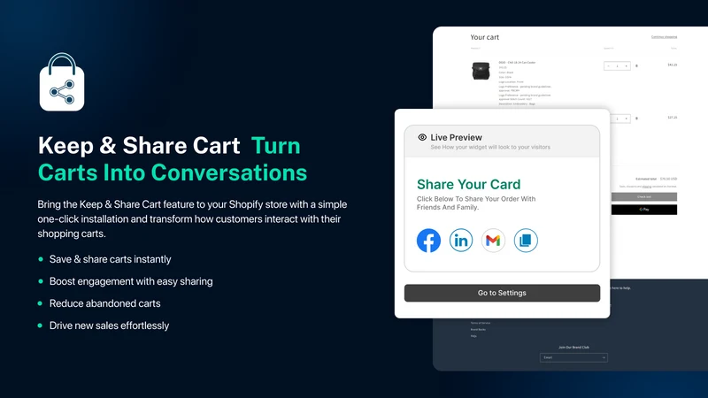 Rocket Keep Share Cart