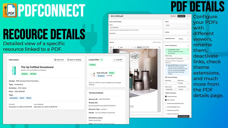 PDFConnect: Product PDF Viewer