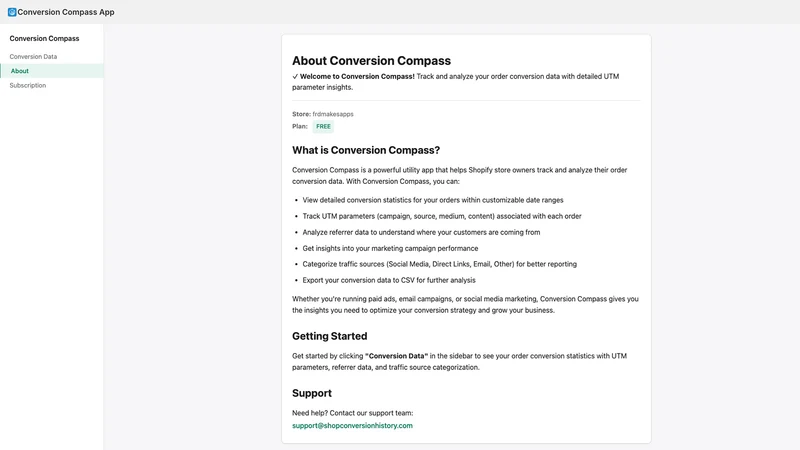 Conversion Compass