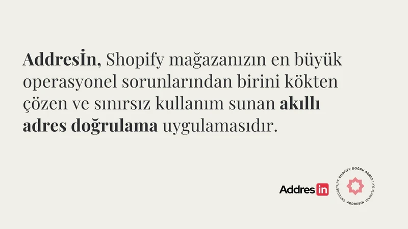 Addresin ‑ EntegreTürk
