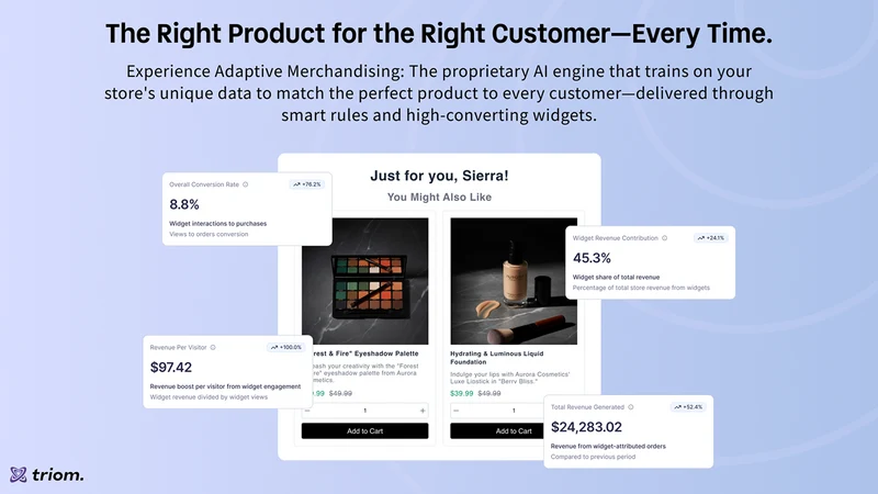 Triom: Personalization Engine