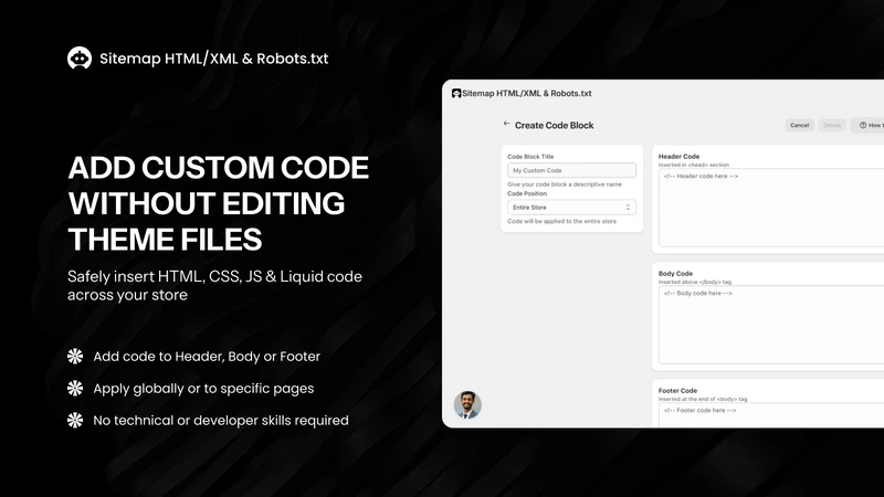 HTML/XML Sitemap & Robots.txt