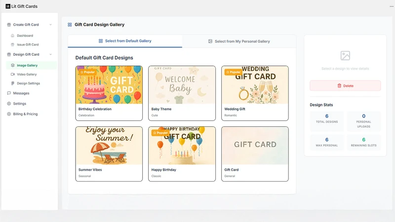 Lit Gift Card