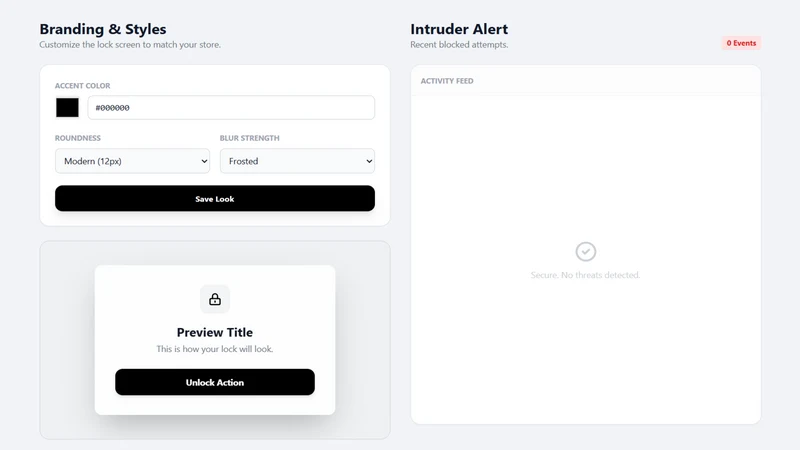 Vault Guard – B2B Login & Lock