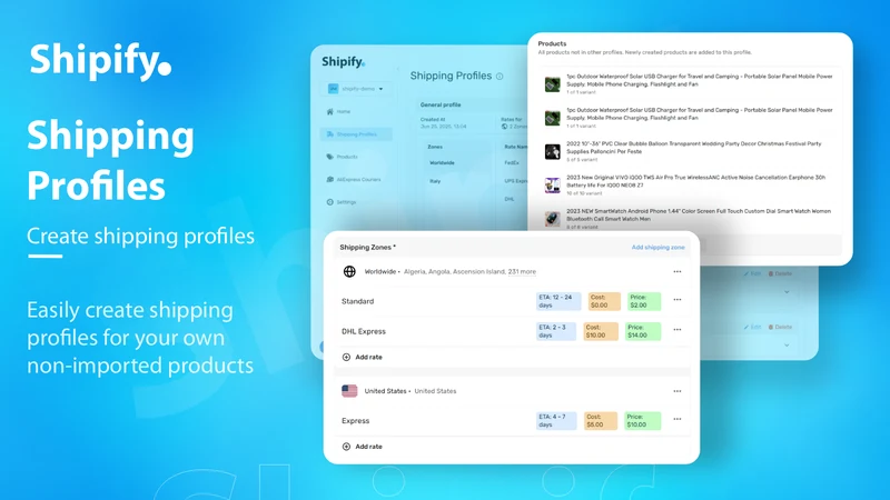 Shipify ‑ Shipping Per Product