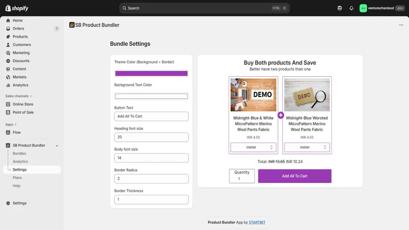 SB Product Bundler