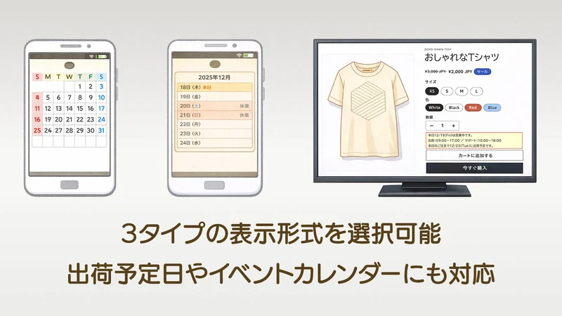 カレンダー.JP｜日本の祝日に対応し営業日や発送日の表示可能