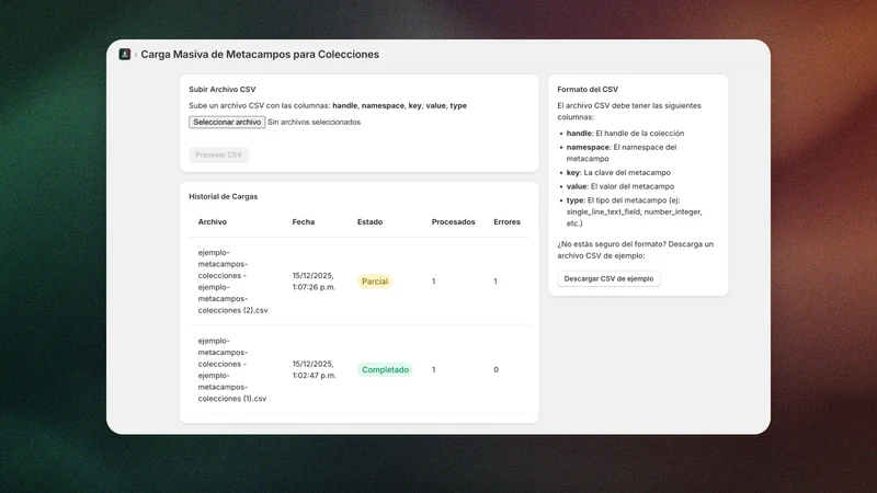 Cargas masivas para SEO