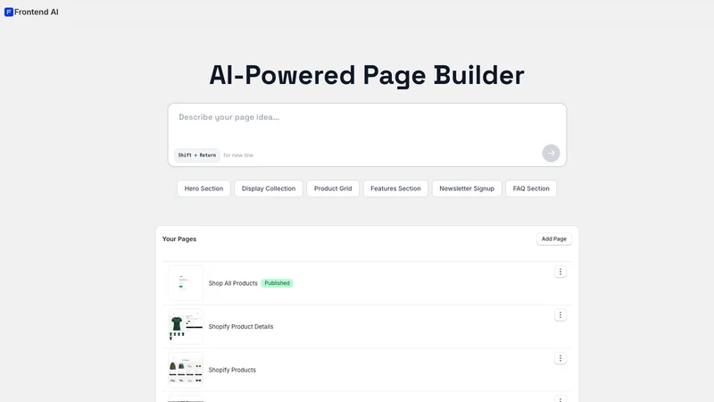 Frontend AI