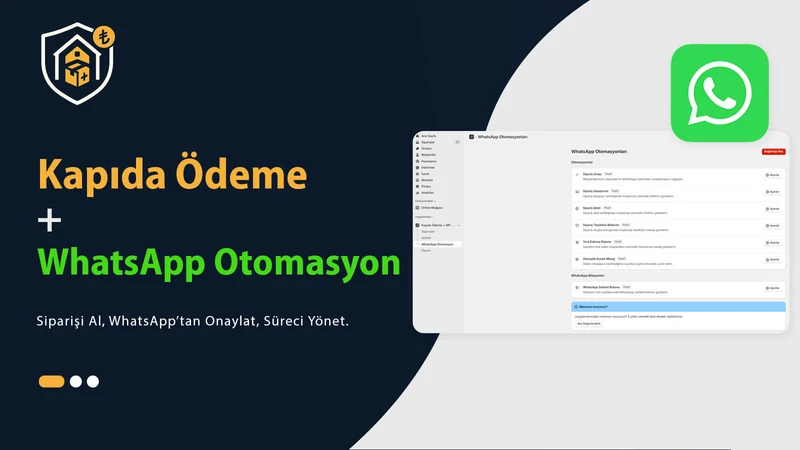 Kapıda Ödeme + WP Otomasyon