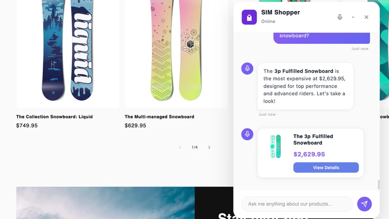 SIM Shopper AI Agent