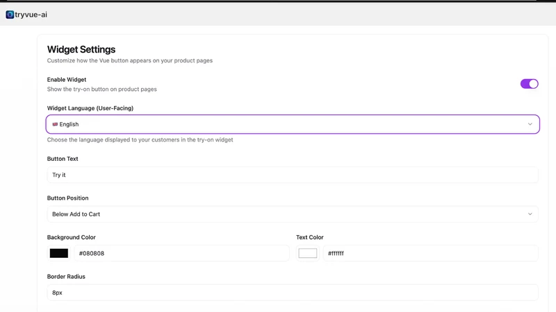Vue ‑ Virtual Try On